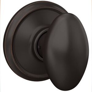 Schlage F10‎ V SIE 716 Sienna Door Knob, Hall & Closet Passage Lock, Aged Bronze